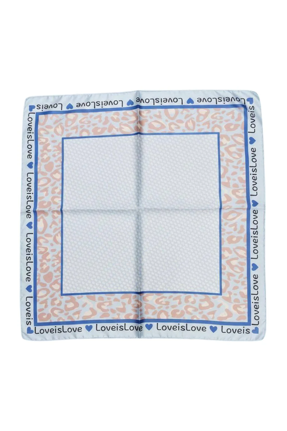 Love Is Love Scarf | Blue | Tørklæde fra By Timm - Image 2