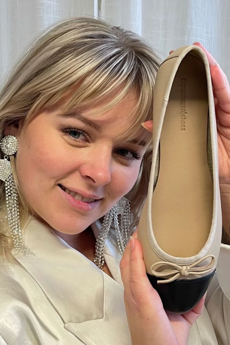 Lovely | Blackbeige | Ballerina fra Copenhagen Shoes - Image 4
