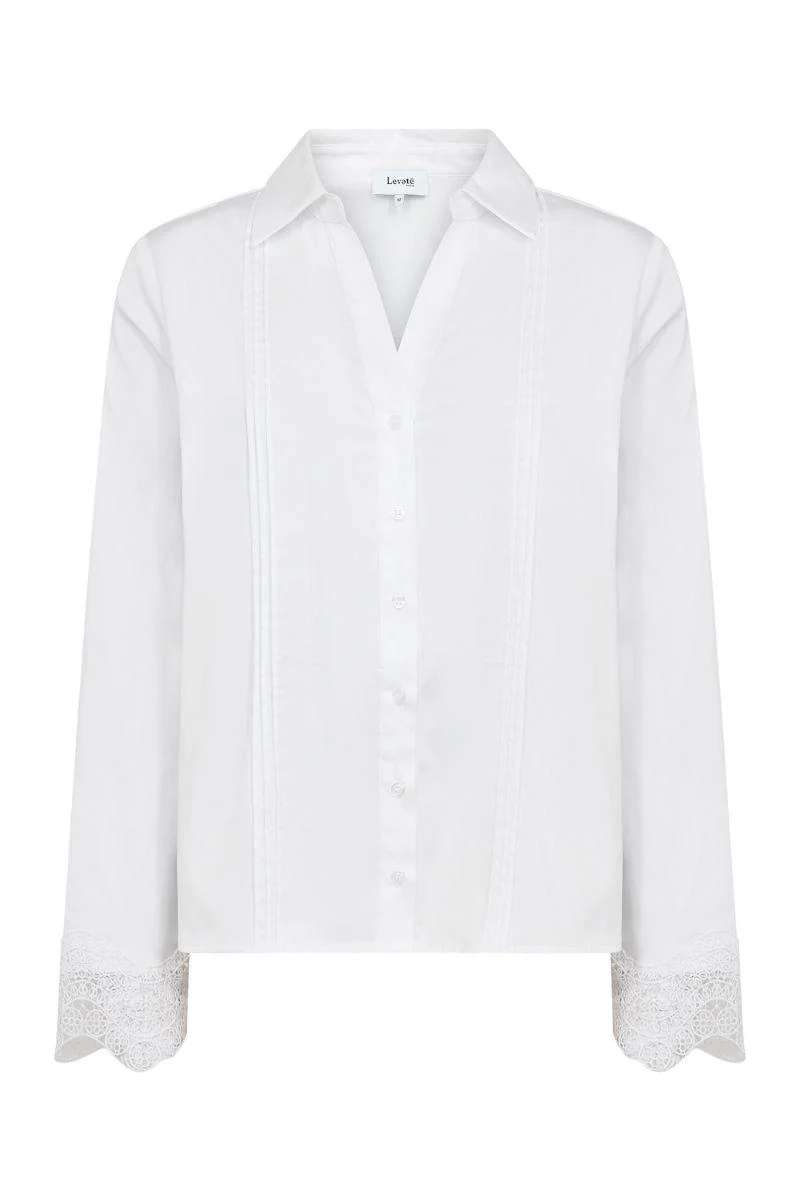 Isla Solid 139 | White | Skjorte fra Levete Room - Image 2