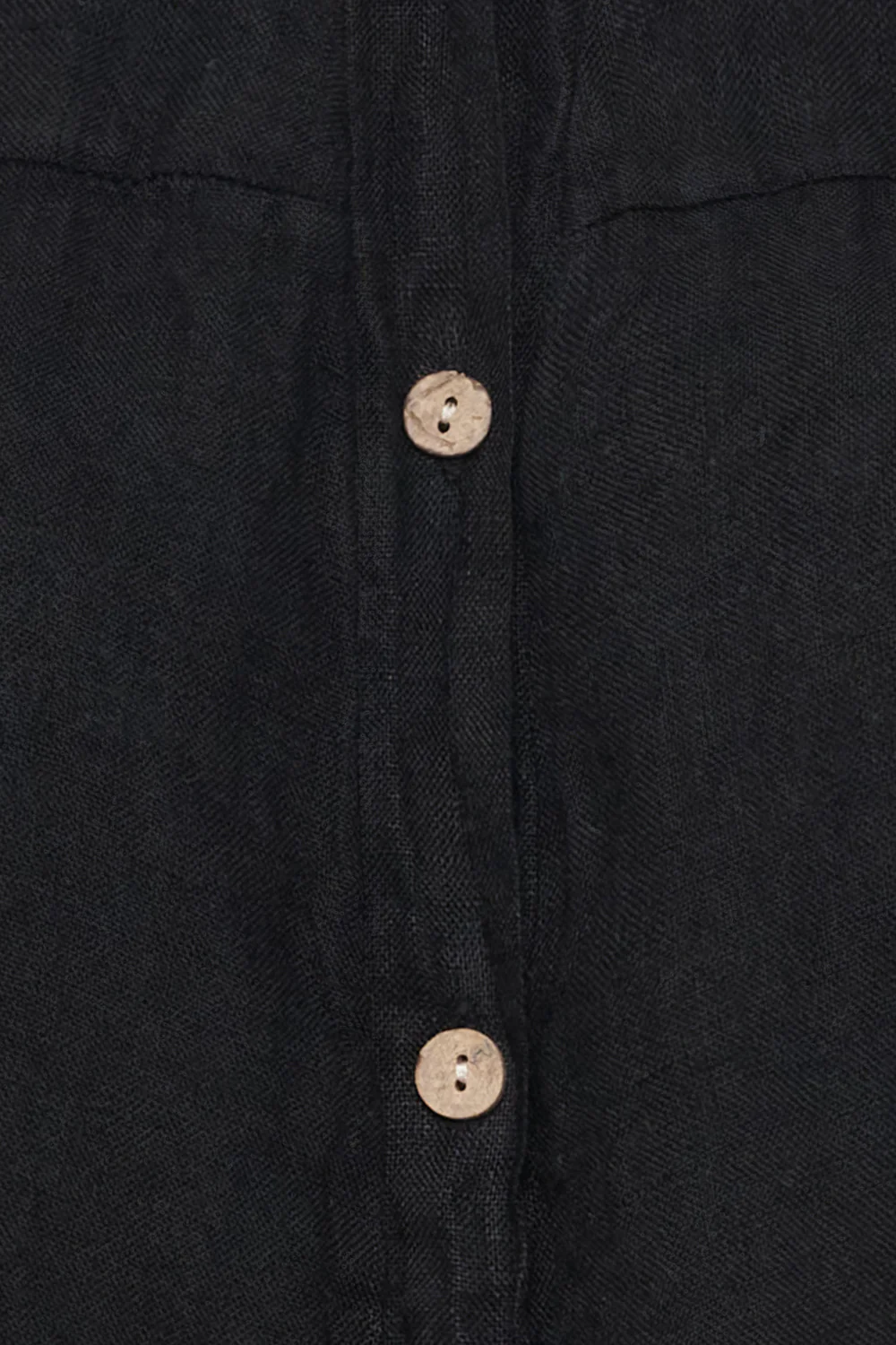 Luma Linen Dress | Black - Image 4