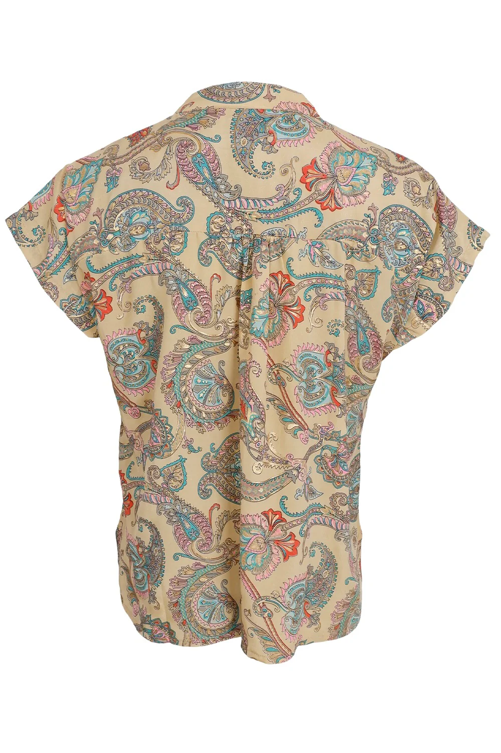 Luna Andrea S/S Top | Safari Passion | Bluse fra Black Colour - Image 3