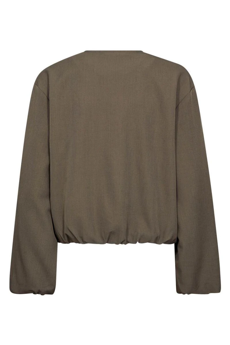 Luna Balloon Zip Jacket 30330 | Walnut | Jakke fra Co'couture - Image 4