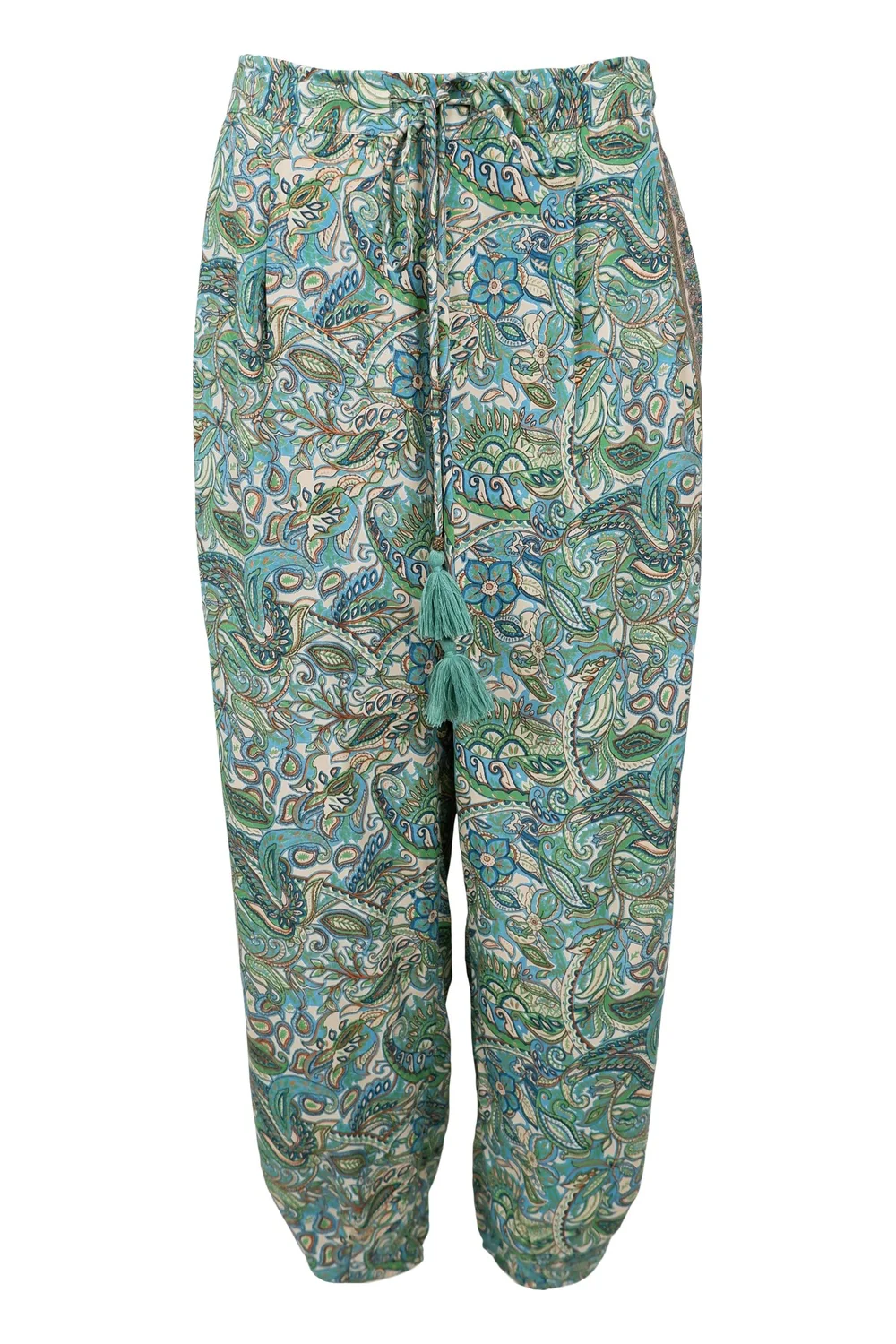 Luna Barrel Pant | Sea Green | Bukser fra Black Colour - Image 2