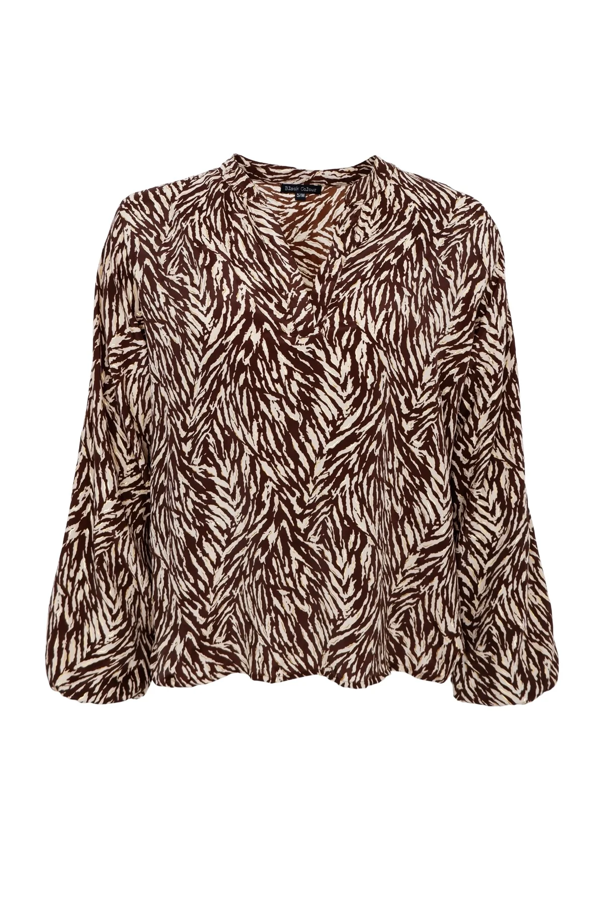 Luna Blouse | Golden Toffee | Bluse fra Black Colour - Image 2