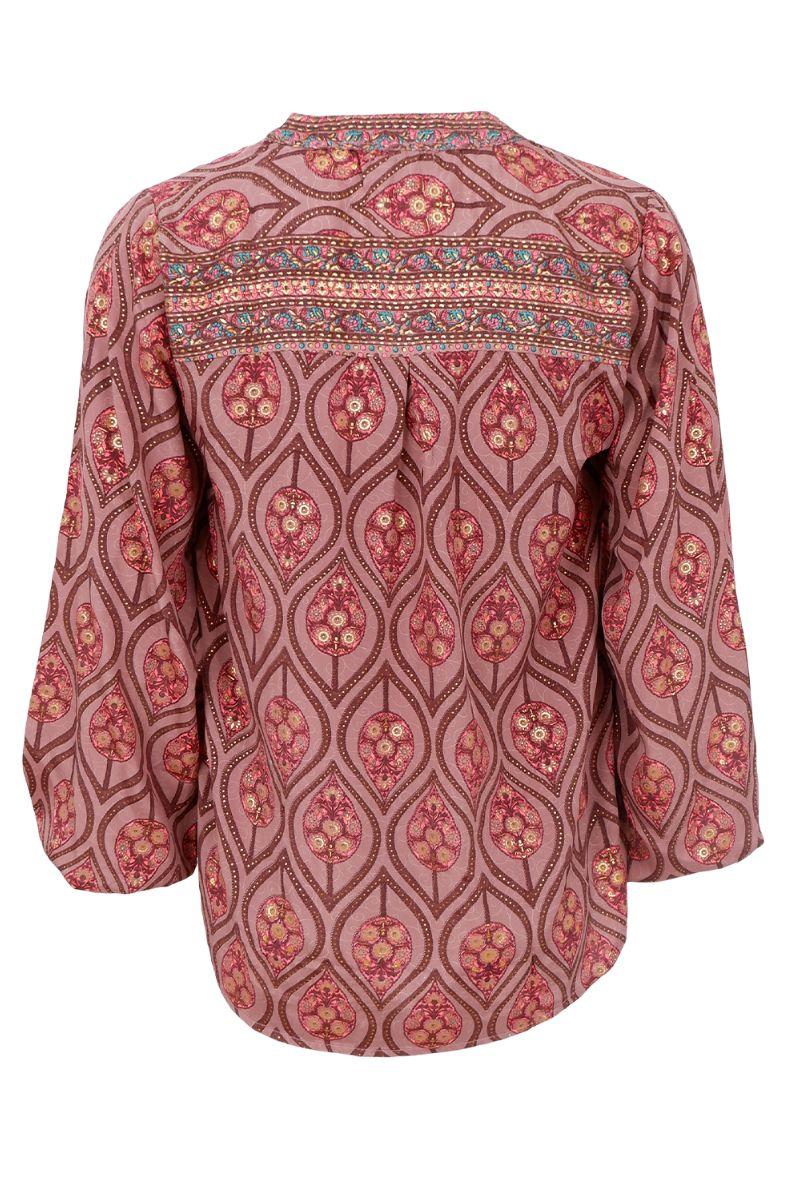 Luna Blouse | Powder Tulip | Bluse fra Black Colour - Image 4