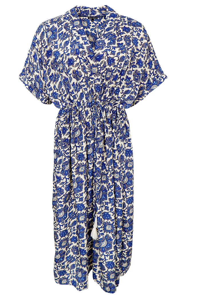 Luna Kaftan Tie Dress | Royal Blue Limited | Kjole fra Black Colour - Image 3