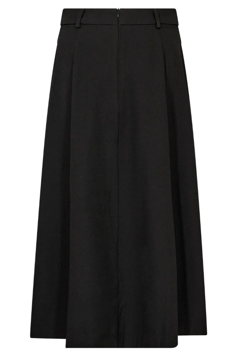 Luna Pocket Pleat Skirt 34222 | Black | Nederdel fra Co'couture - Image 3