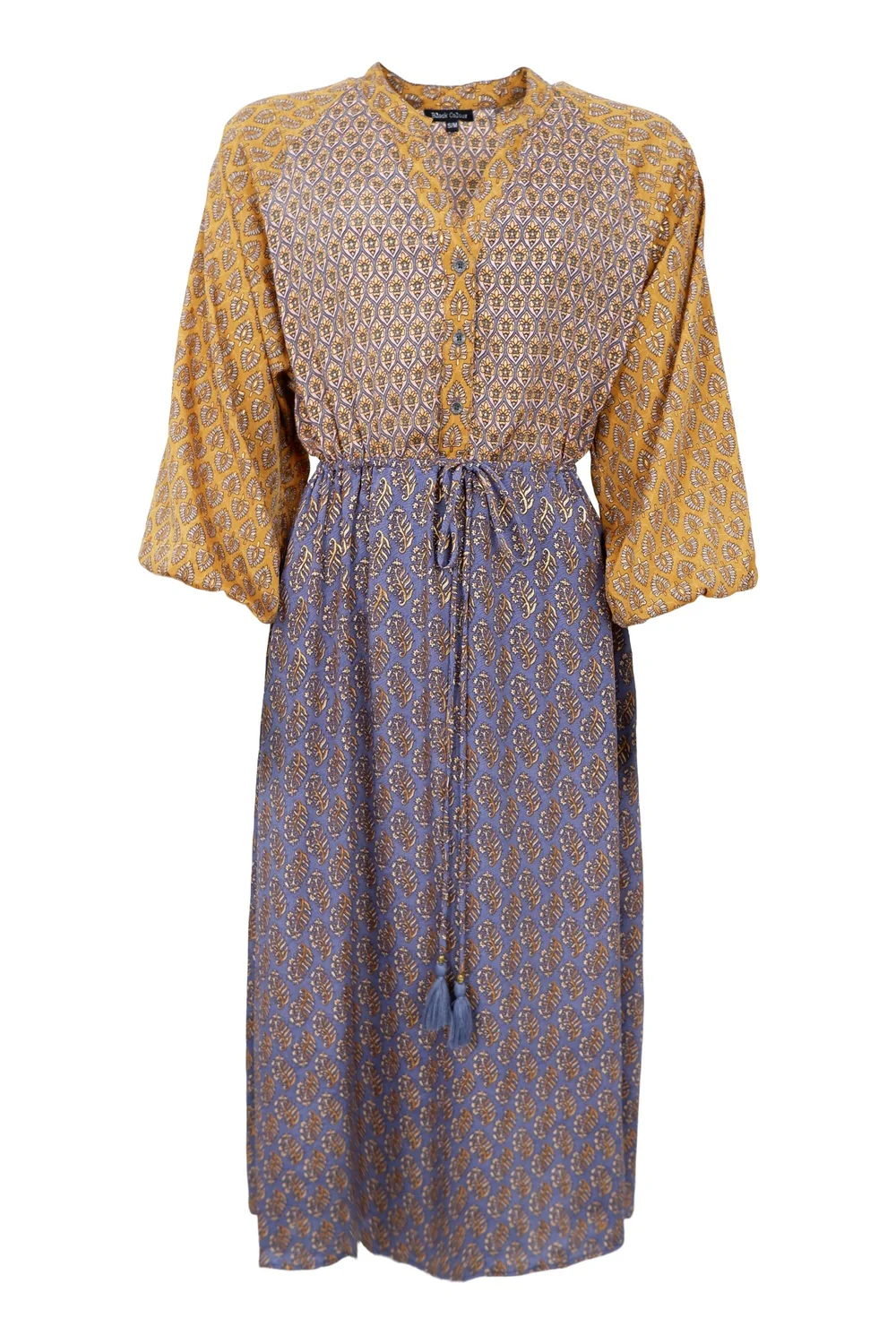 Luna Raglan Dress | Golden Multi | Kjole fra Black Colour - Image 2