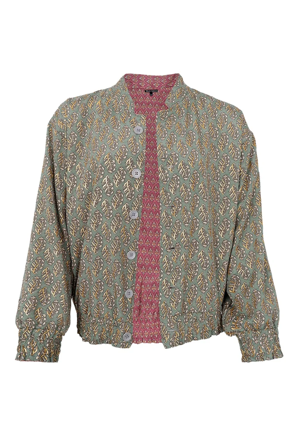 Luna Reversible Bomber Jacket | Indie Berry | Jakke fra Black Colour - Image 5