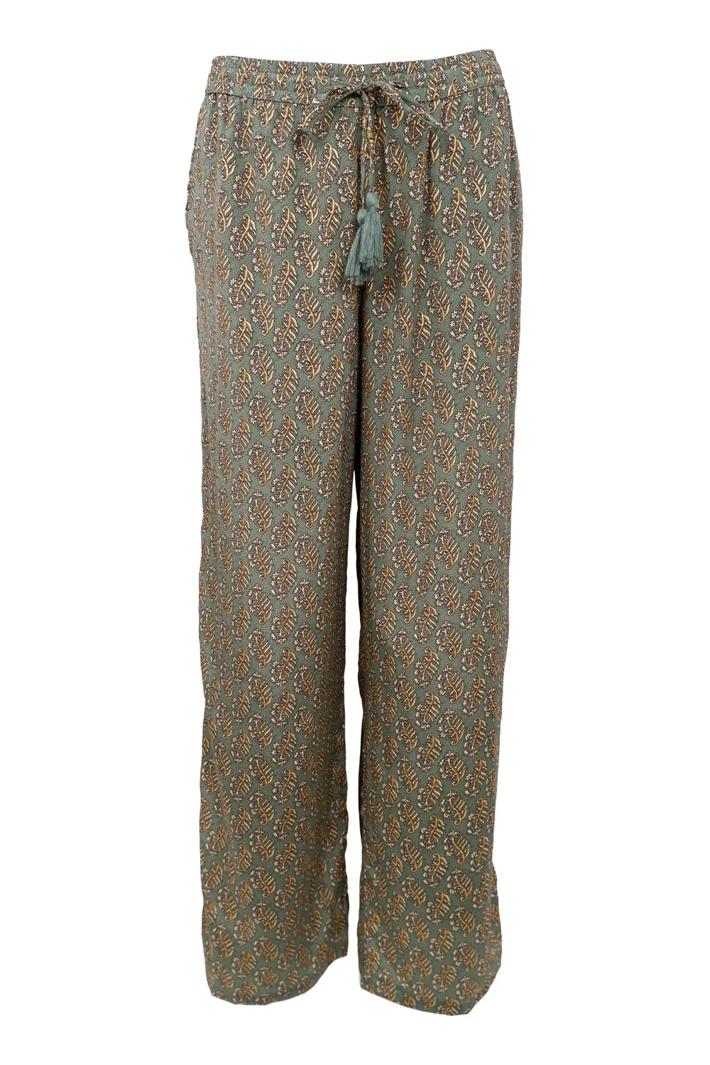 Luna Straight Pant | Olive Mist | Bukser fra Black Colour