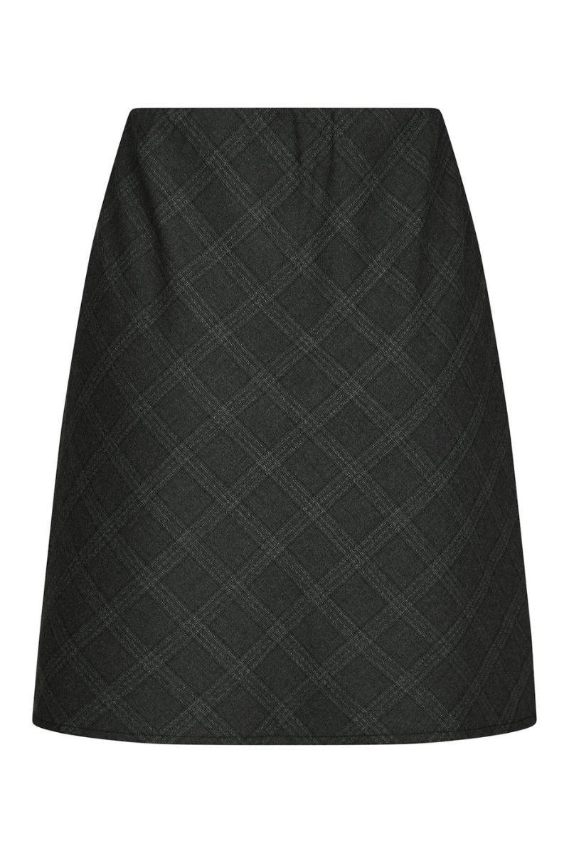 Lunna Check Short Skirt | Antracit | Nederdel fra Neo Noir - Image 5