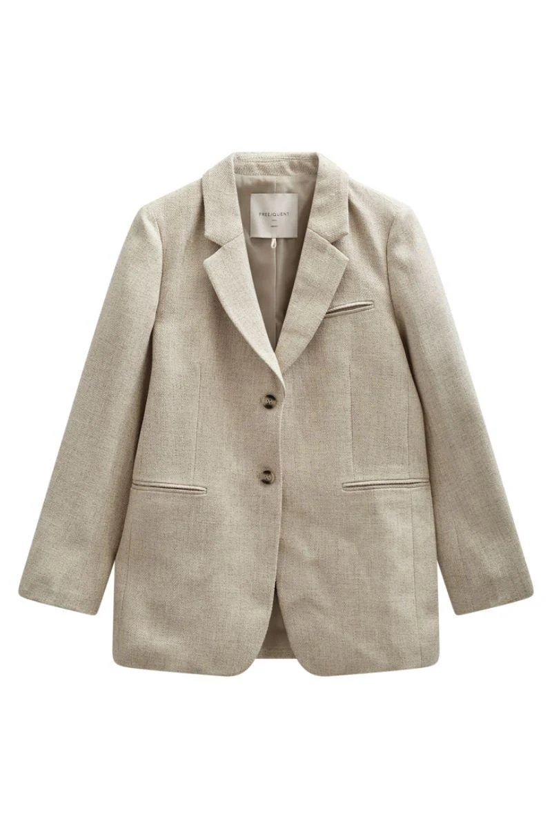 Lydia Blazer 207821 | Sand Melange | Blazer fra Freequent - Image 2