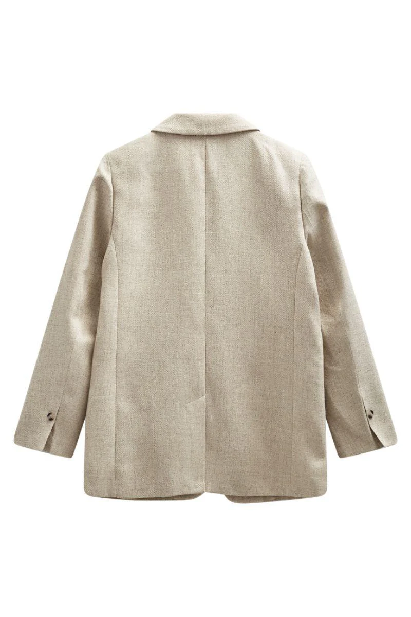 Lydia Blazer 207821 | Sand Melange | Blazer fra Freequent - Image 3