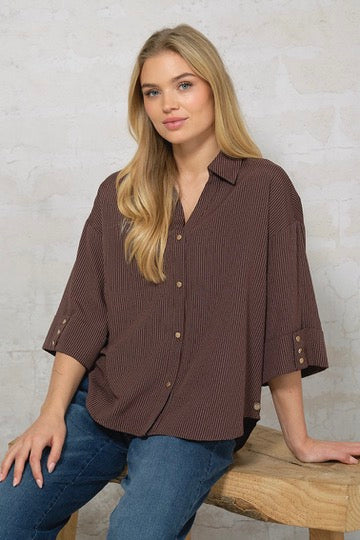 Lydia Blouse 2909 | Blomme | Bluse fra Prepair - Image 3