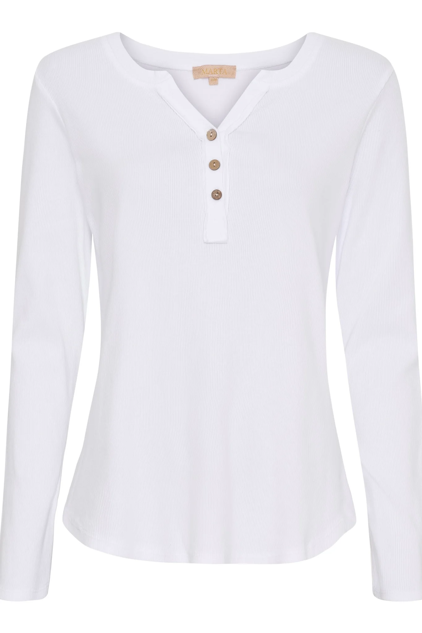 Magali LS Tee | White | Bluse fra Marta du Chateau