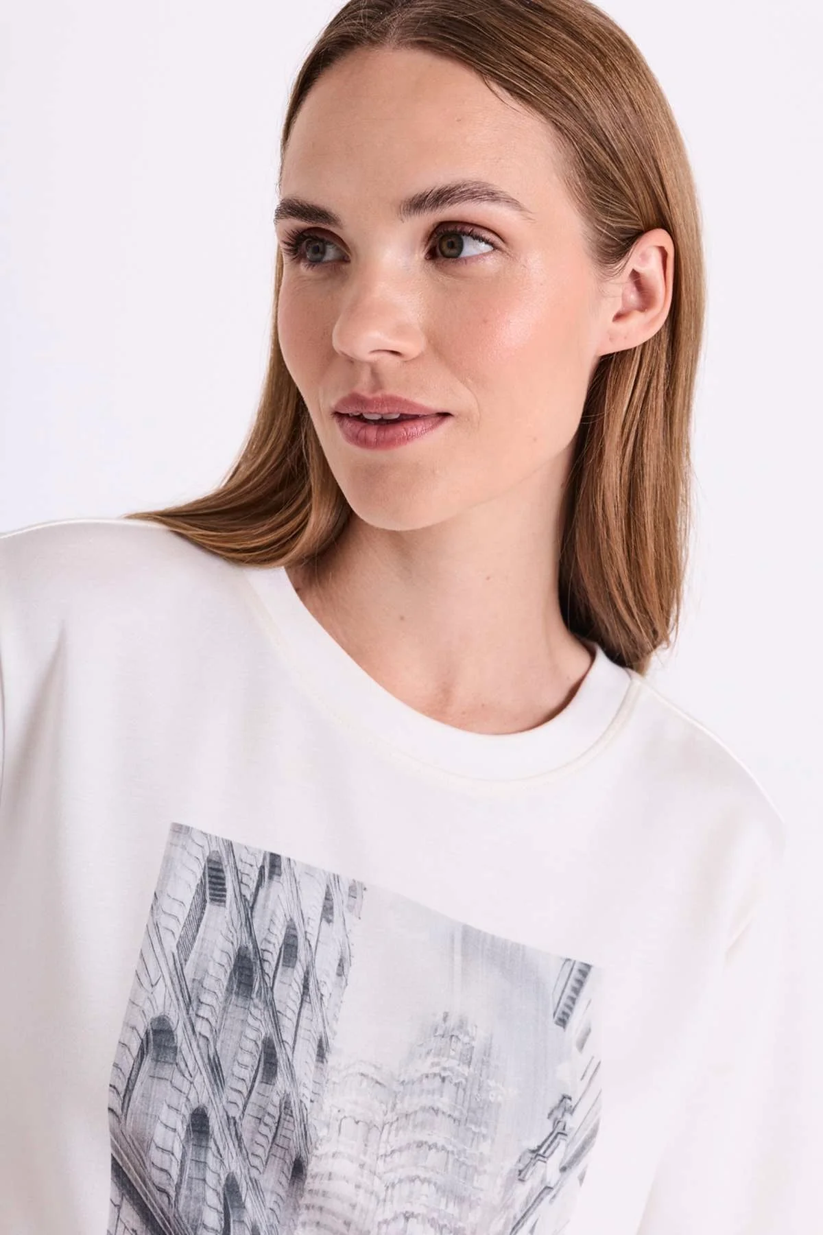 Malak Tee 207312 | Star Off-White W. Black | T-Shirt fra Freequent - Image 3