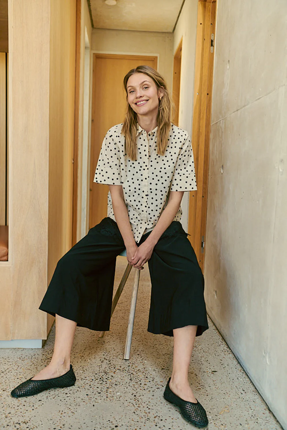 Malay Shirt 212610 | Moonbeam W. Black - Image 3