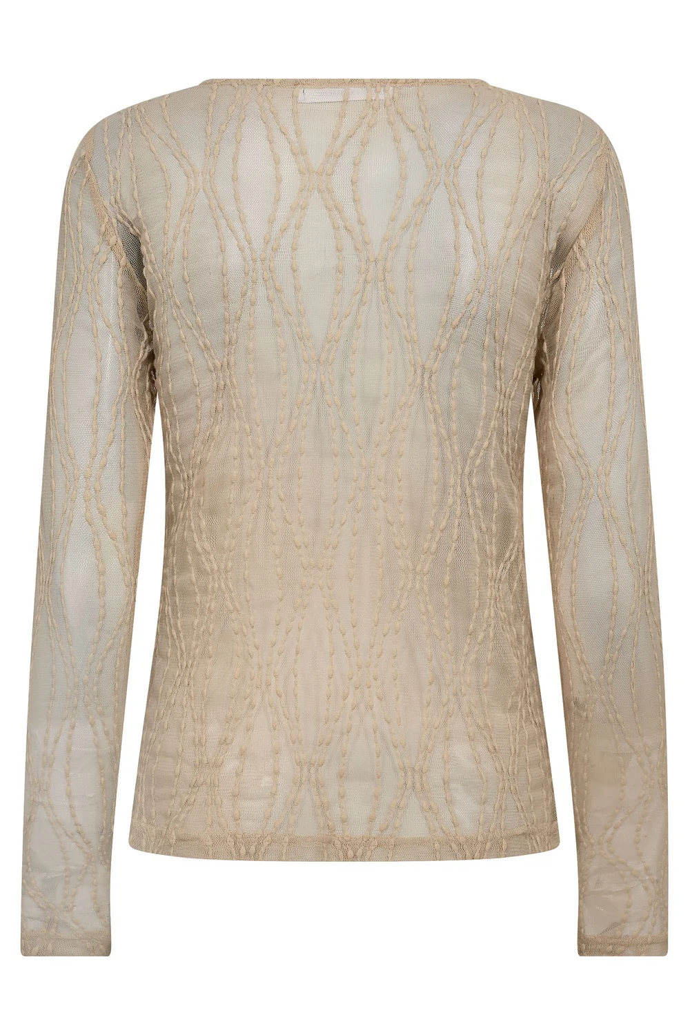 Marcy Mesh O-blouse 43043 | Bone | T-Shirt fra Co'couture - Image 4