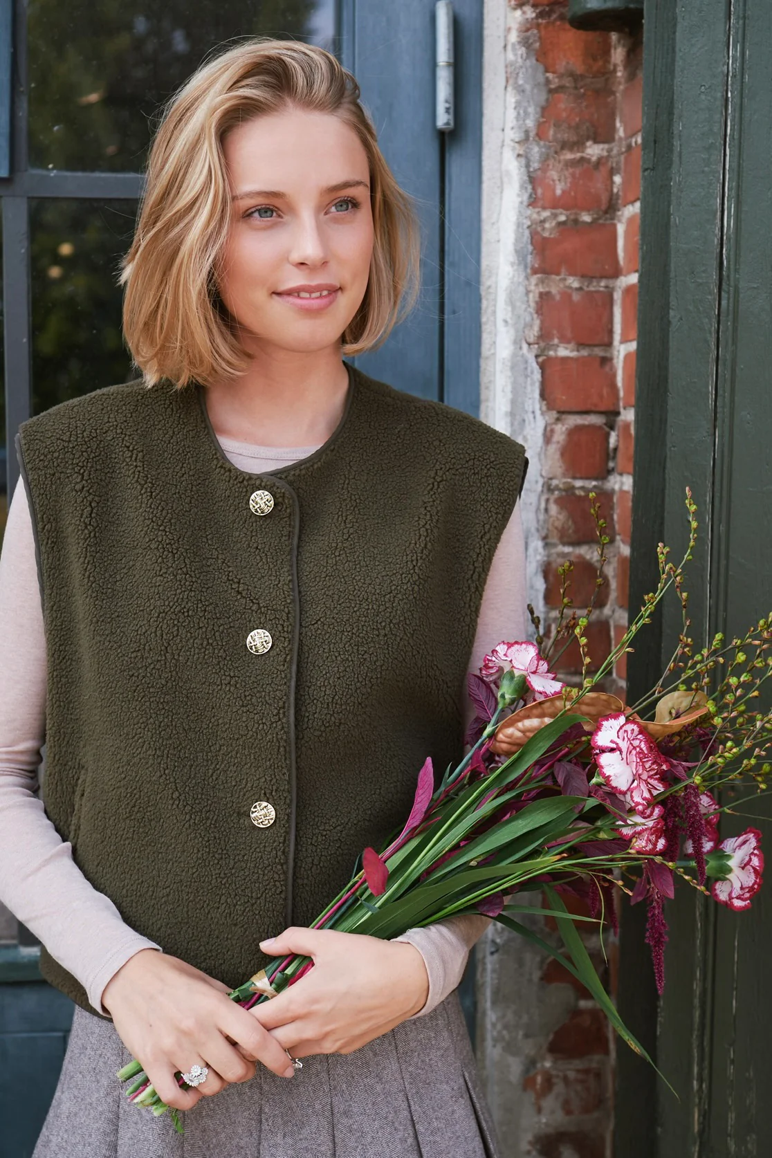 Mariko Teddy Vest | Army | Vest fra Neo Noir - Image 3
