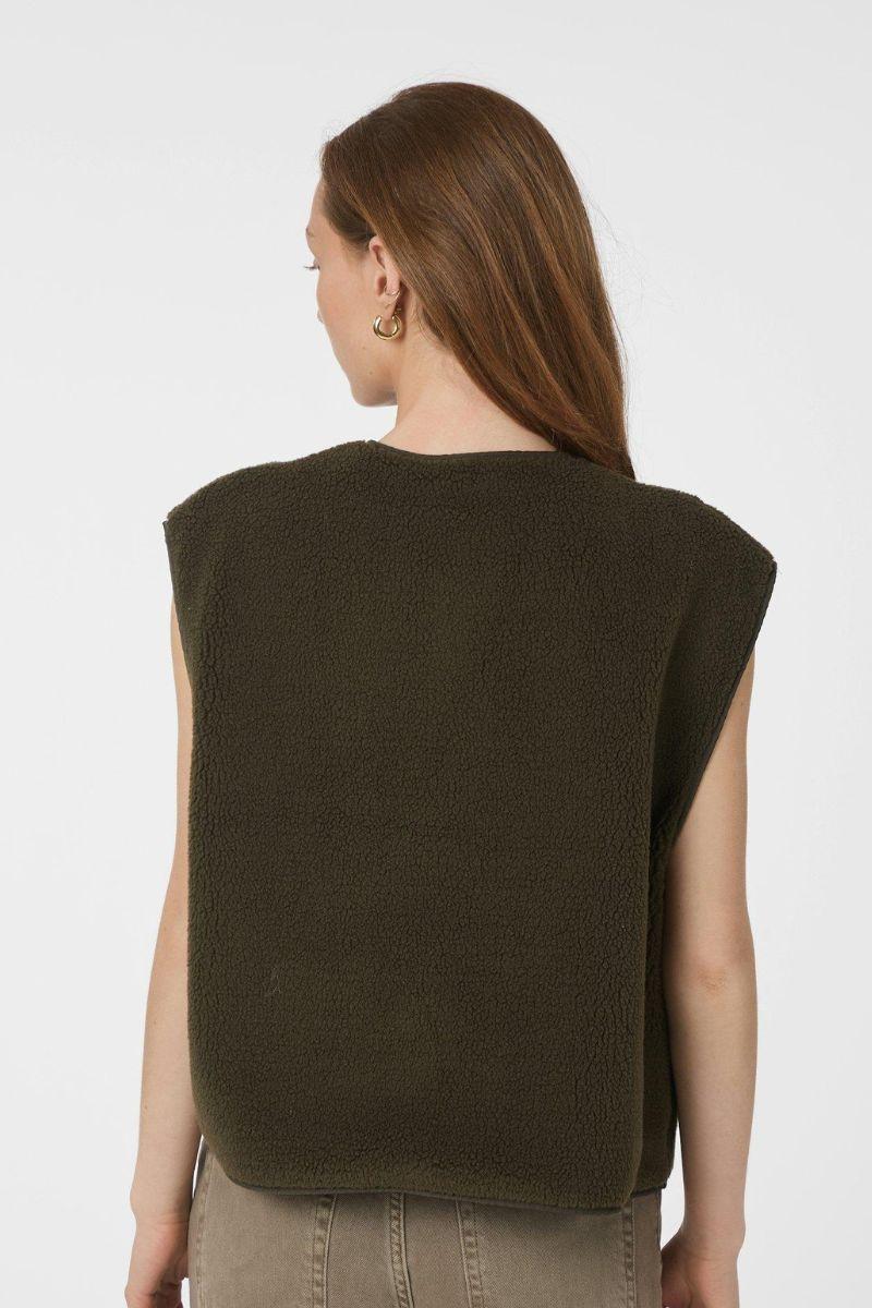 Mariko Teddy Vest | Army | Vest fra Neo Noir - Image 6