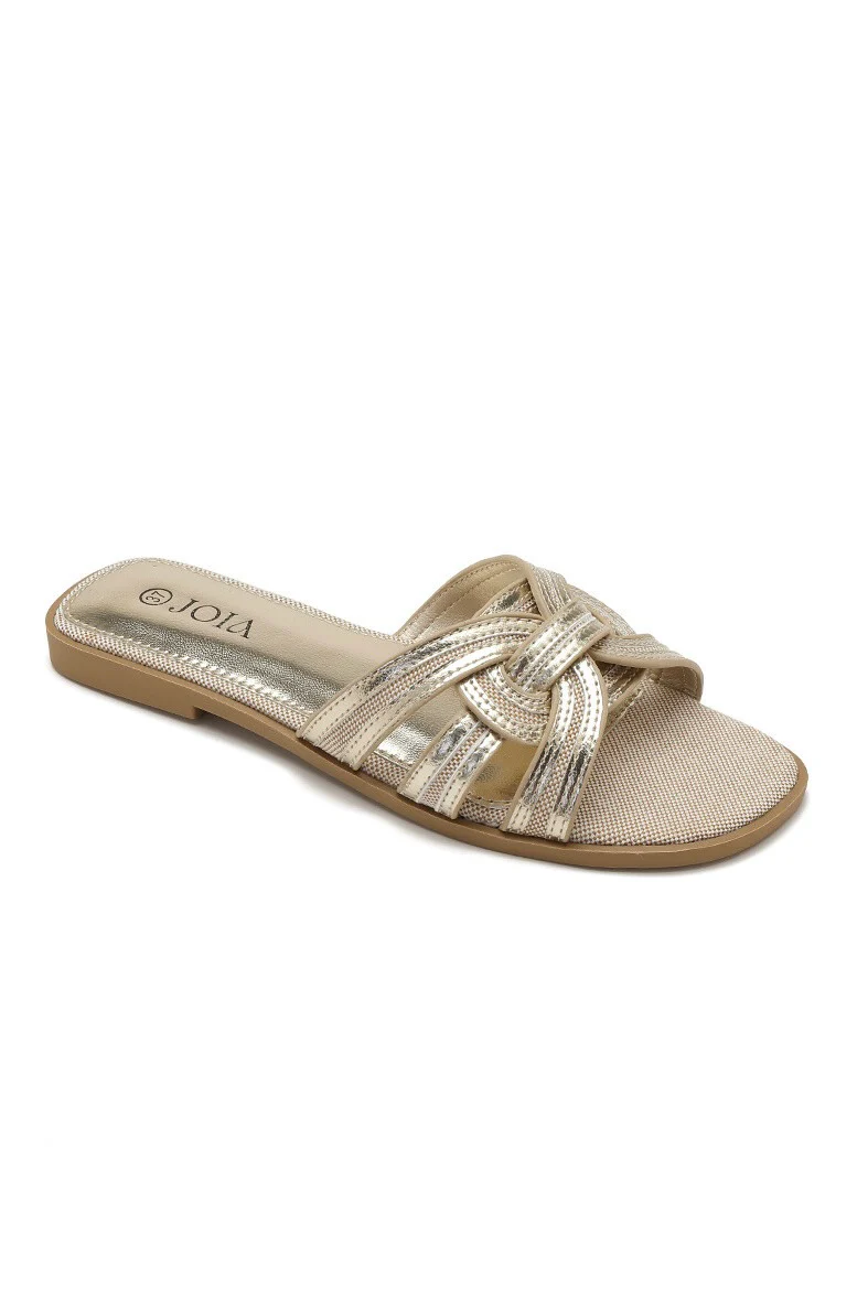 Marina Sandals | Golden | Sandaler fra Lazy Bear - Image 2