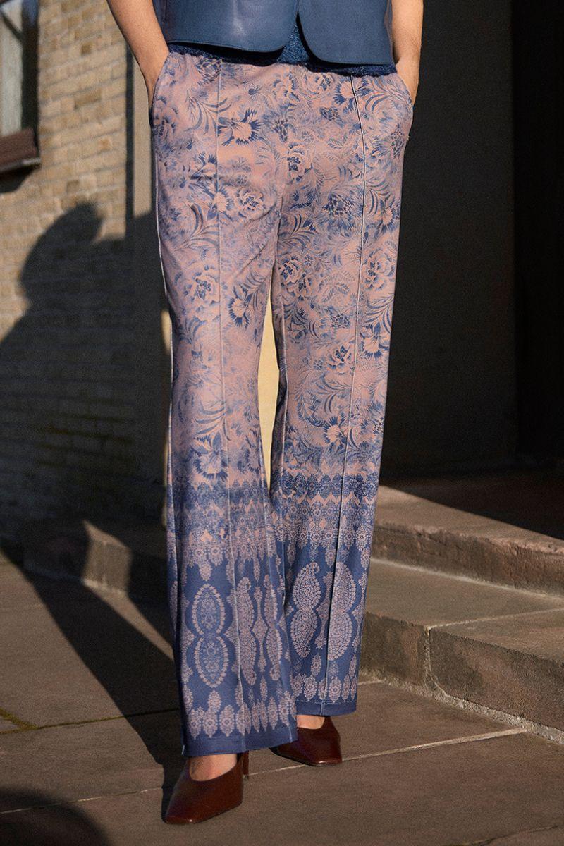 Marisa jersey pants | Navy/Rose | Bukser fra Gustav - Image 4