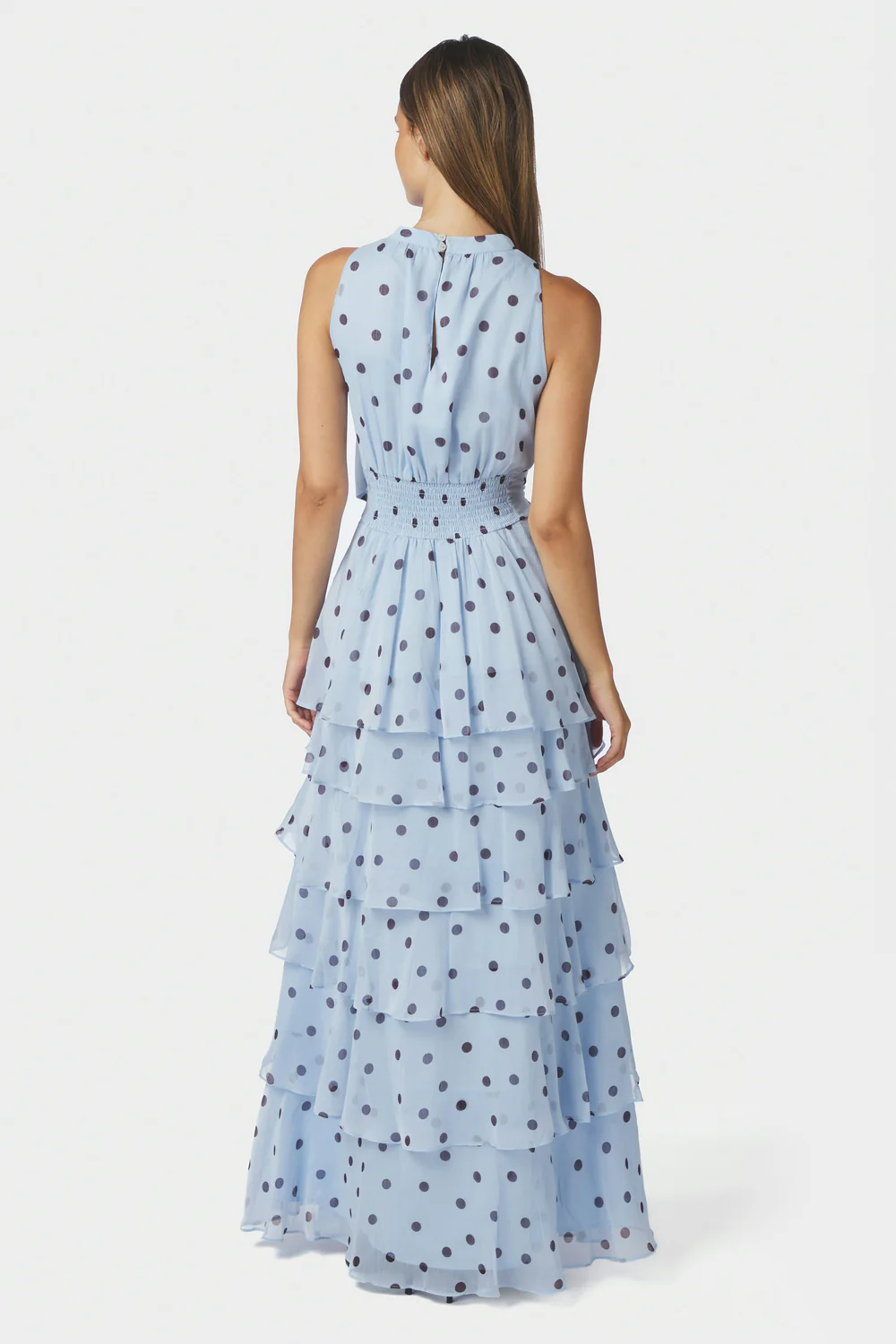 Marli Big Dot Dress | Light Blue - Image 4