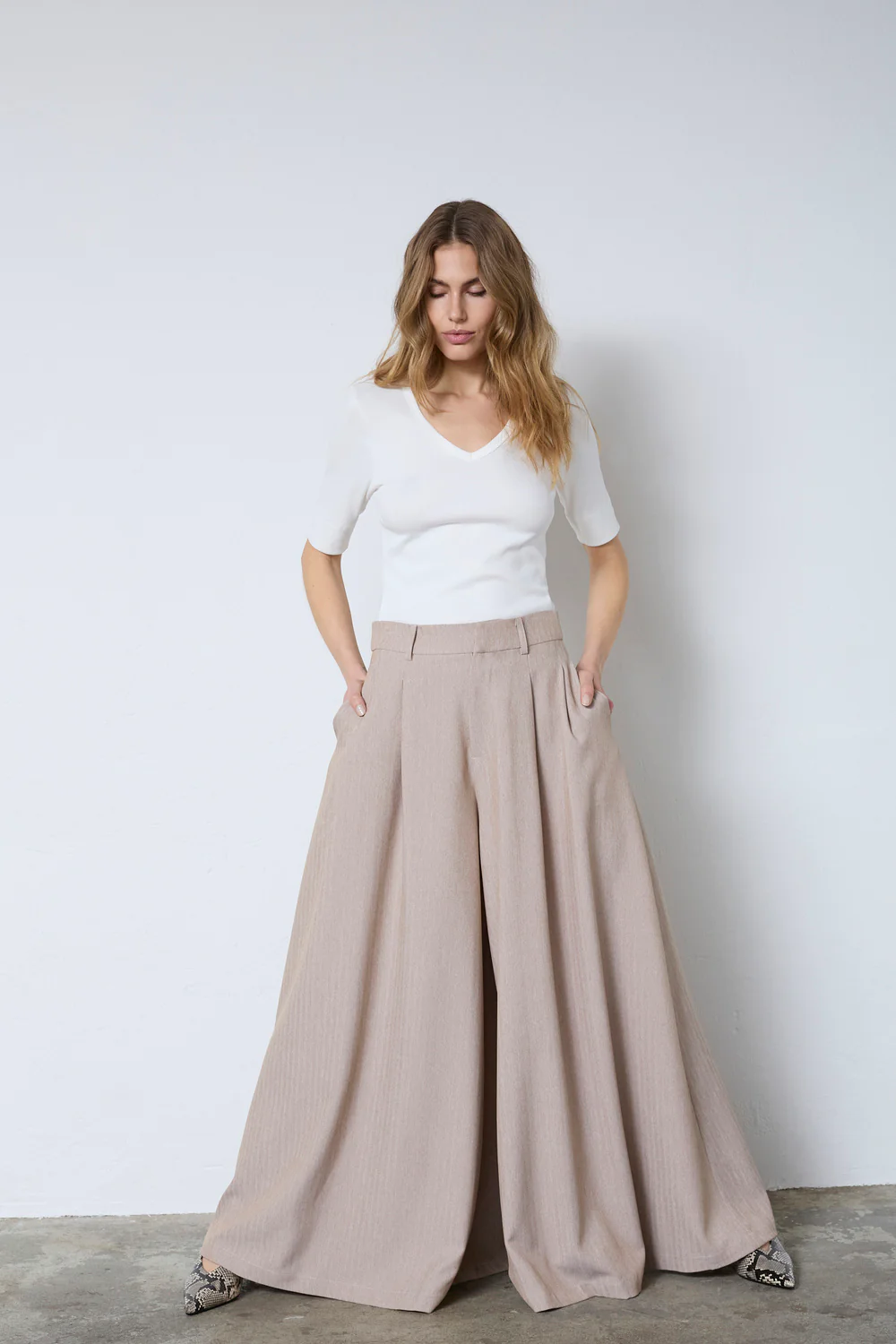 Marlo Pant 41211 | Sand | Bukser fra Co'couture - Image 4