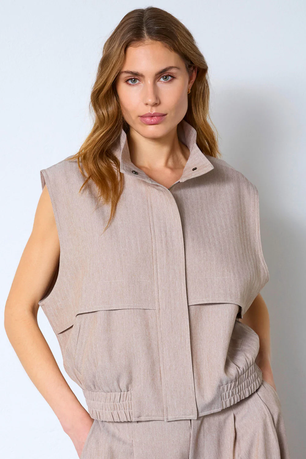 Marlo Vest 40063 | Sand | Blazer fra Co'couture