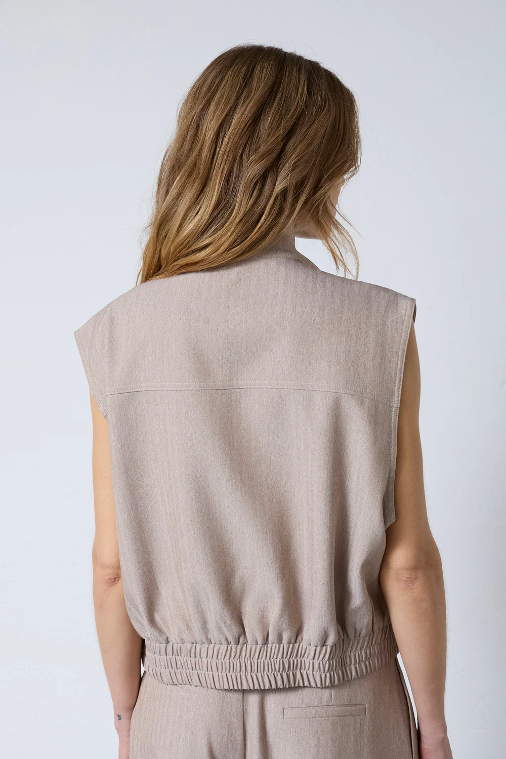 Marlo Vest 40063 | Sand | Blazer fra Co'couture - Image 5