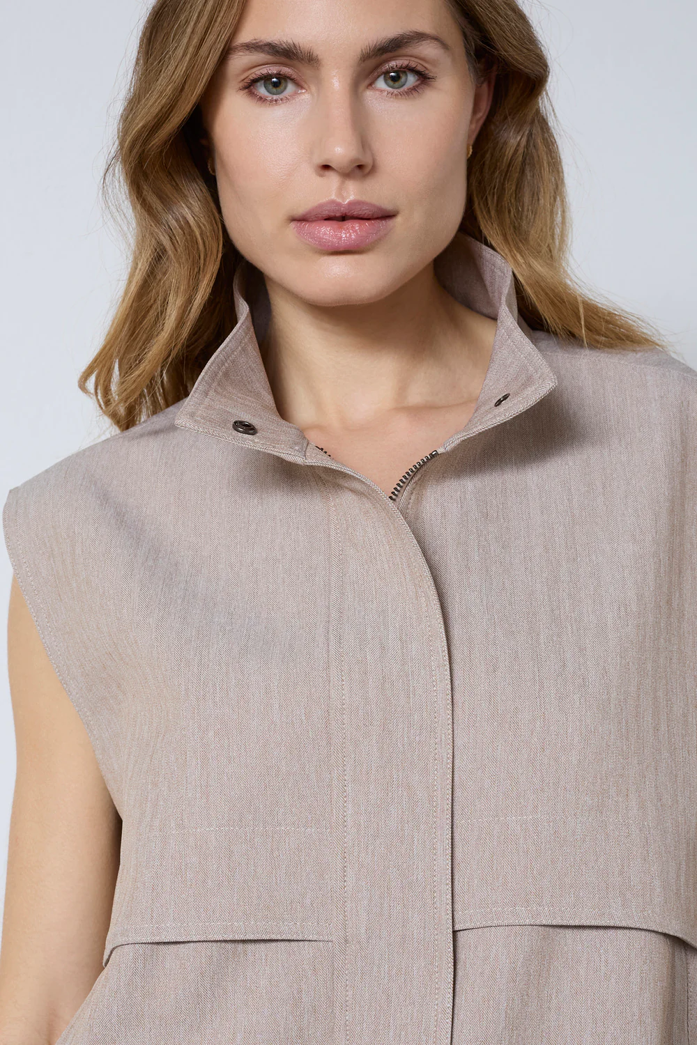 Marlo Vest 40063 | Sand | Blazer fra Co'couture - Image 7