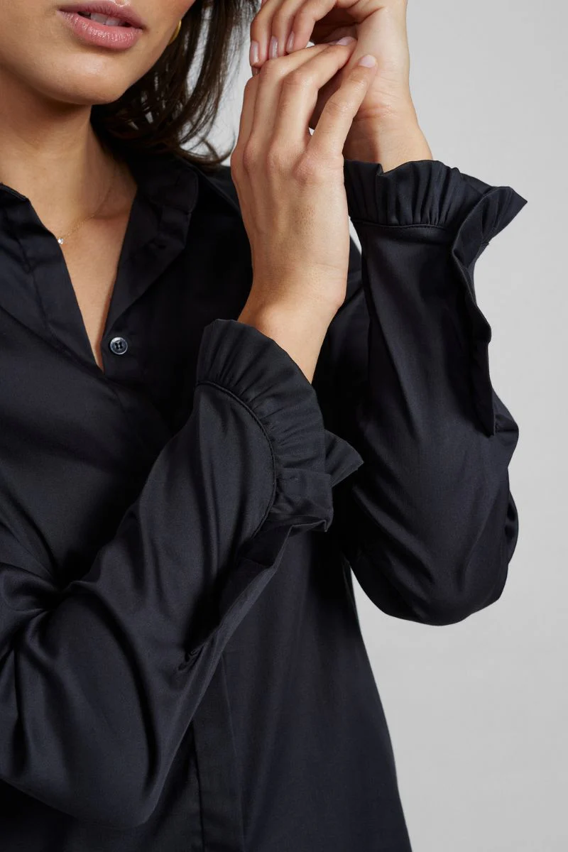 Mattie Flip Shirt | Black | Shirts fra Mos Mosh - Image 12