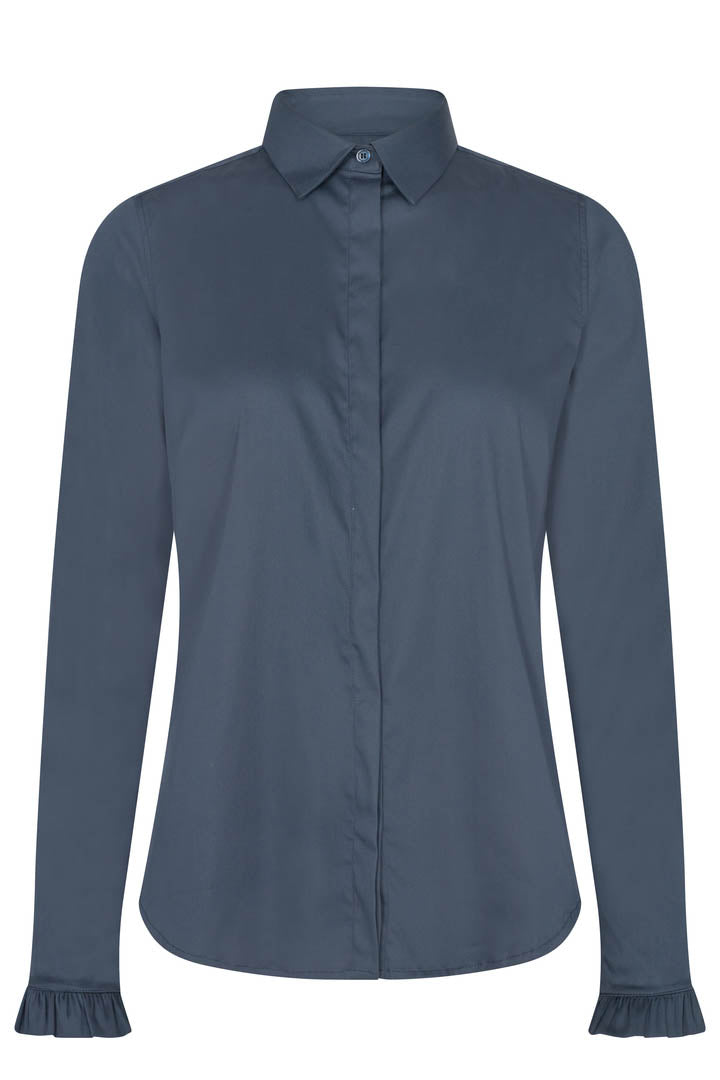 Mattie Flip Shirt | Night Blue | Shirts fra Mos Mosh - Image 2