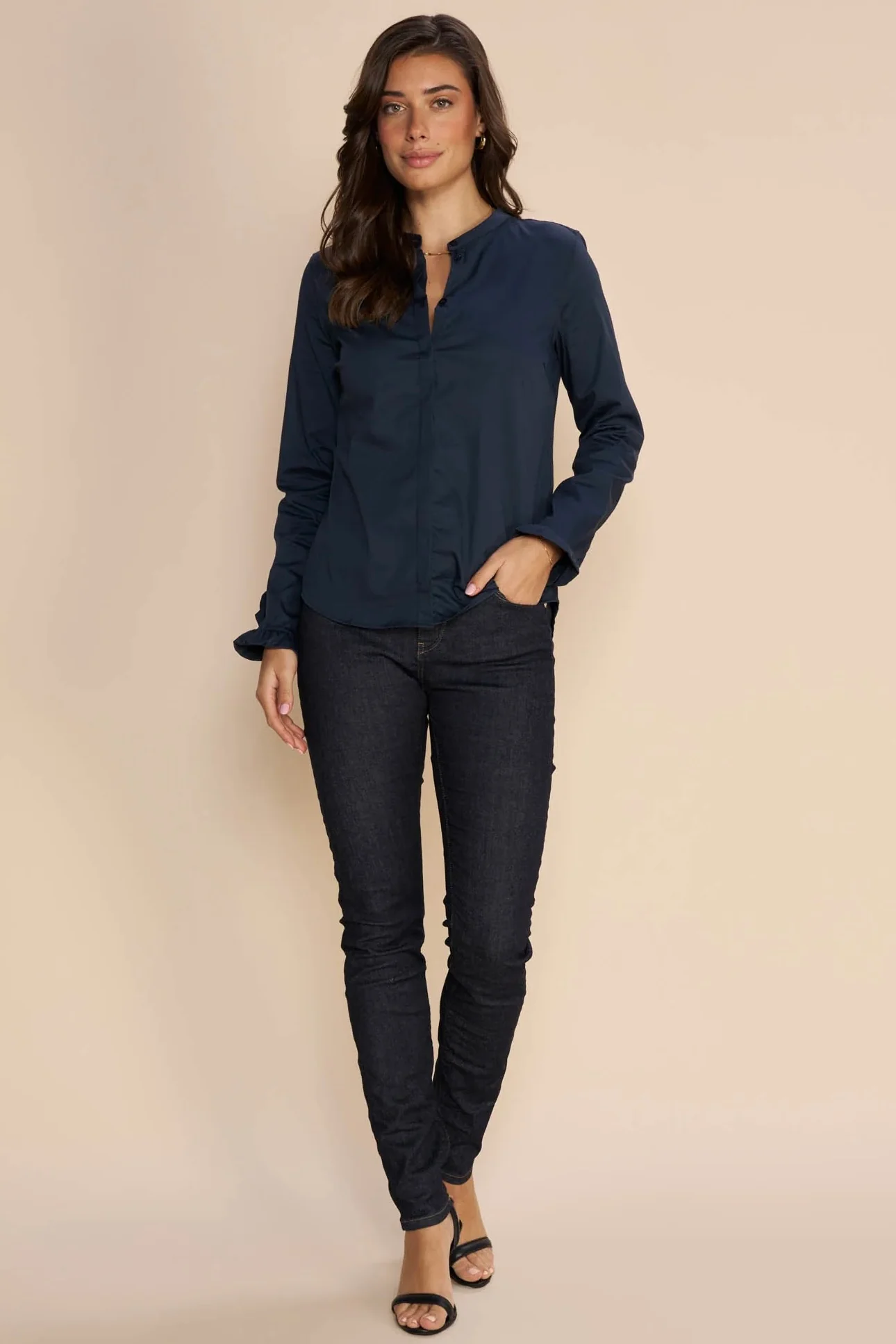 Mattie Shirt | Night Blue | Skjorte fra Mos Mosh - Image 4