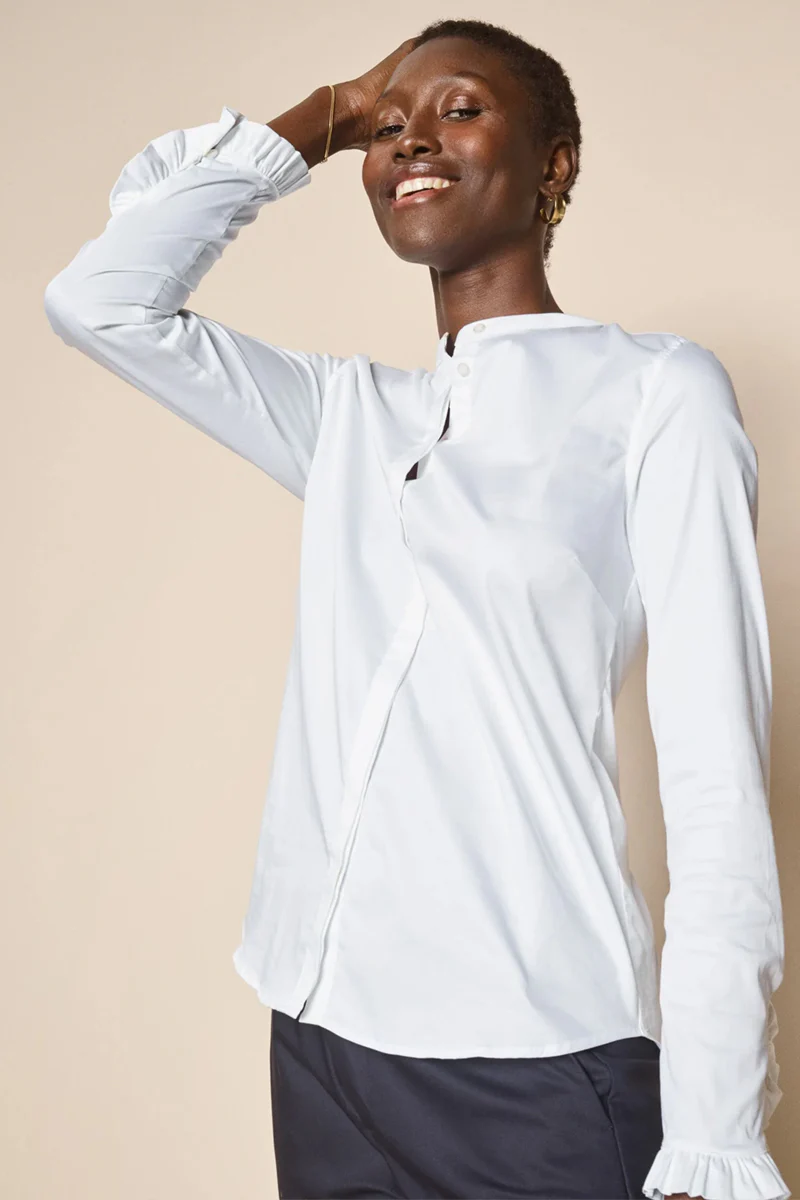 Mattie Sustainable Shirt | White | Skjorte fra Mos Mosh - Image 10