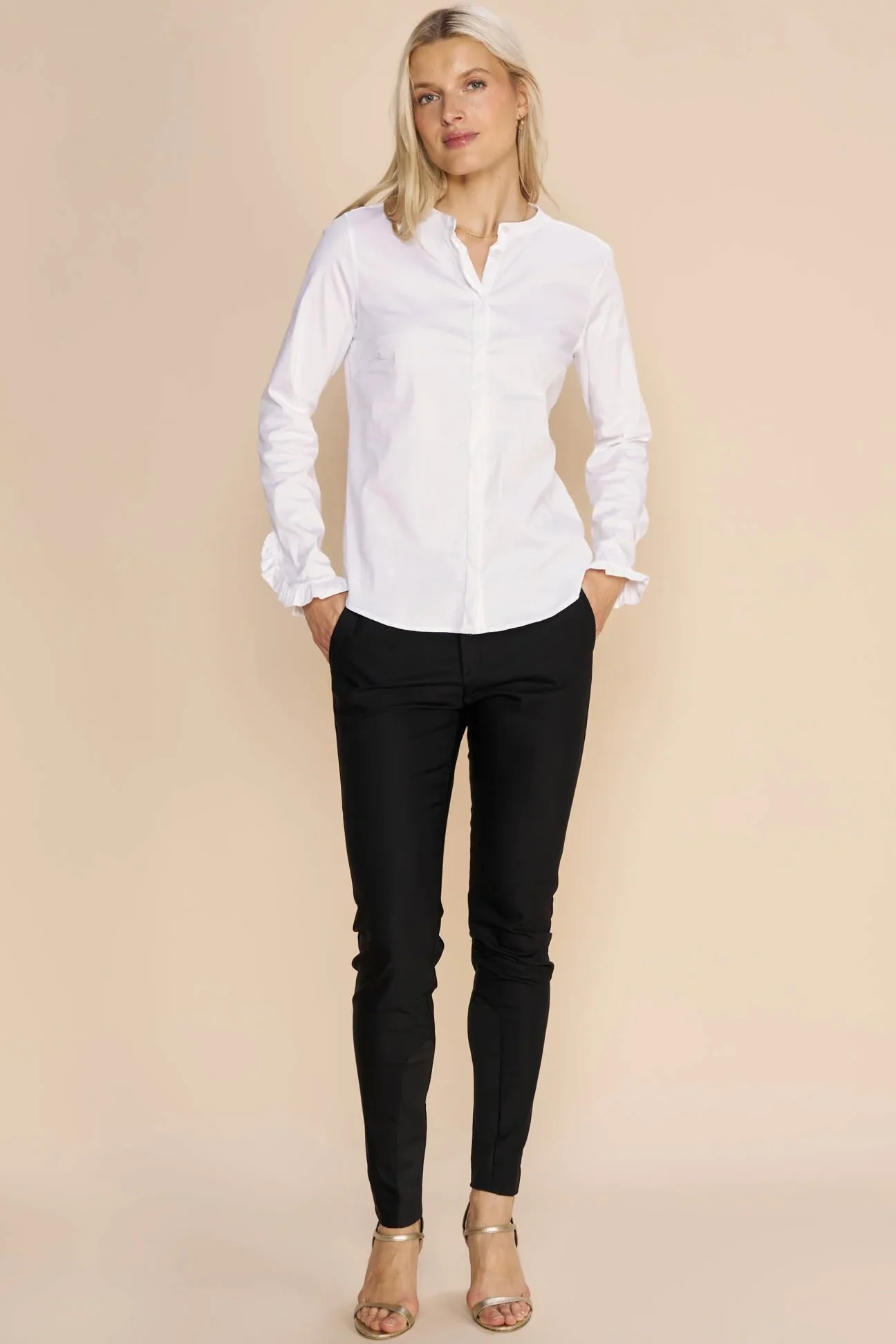 Mattie Sustainable Shirt | White | Skjorte fra Mos Mosh - Image 4