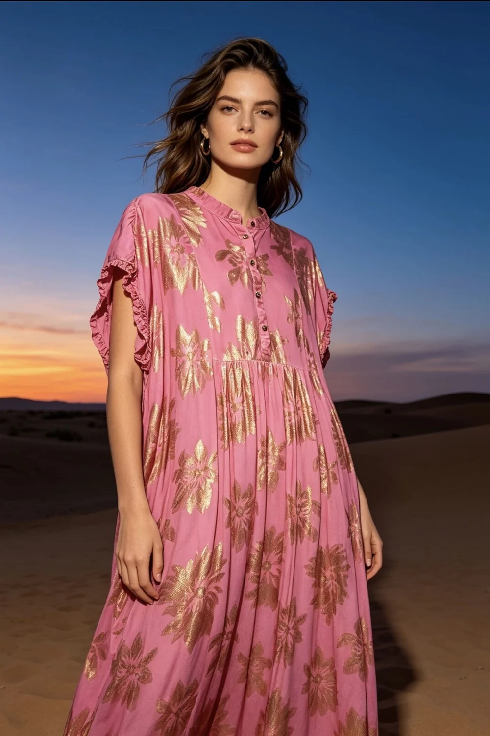 Maude Long Dress | Pink - Image 3