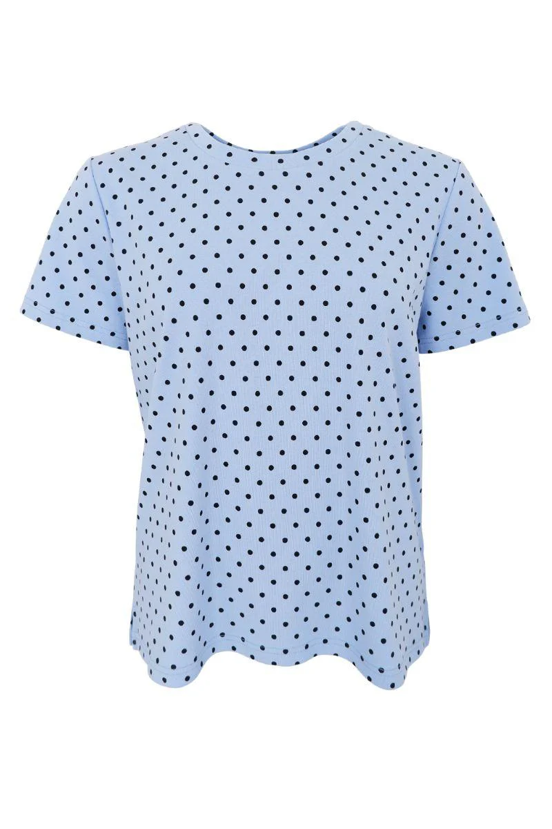 Mayra Ss Tee | Lt. Blue | T-Shirt fra Black Colour - Image 2