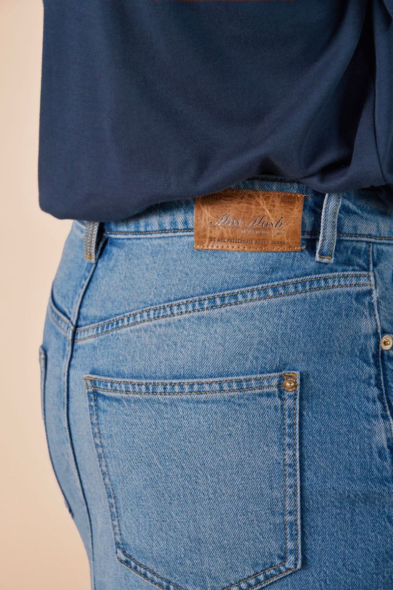 Mella Denim Skirt | Dark Blue | Nederdel fra Mos Mosh - Image 8
