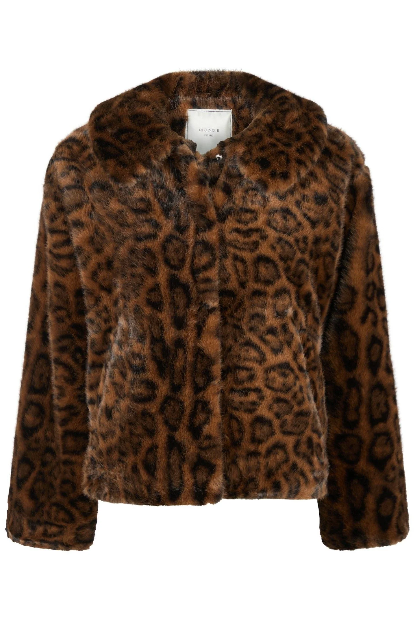 Melodie Leo Faux Fur Jacket | Brun | Jakke fra Neo Noir - Image 2