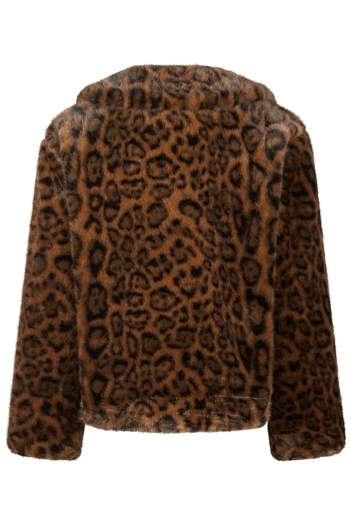 Melodie Leo Faux Fur Jacket | Brun | Jakke fra Neo Noir - Image 5