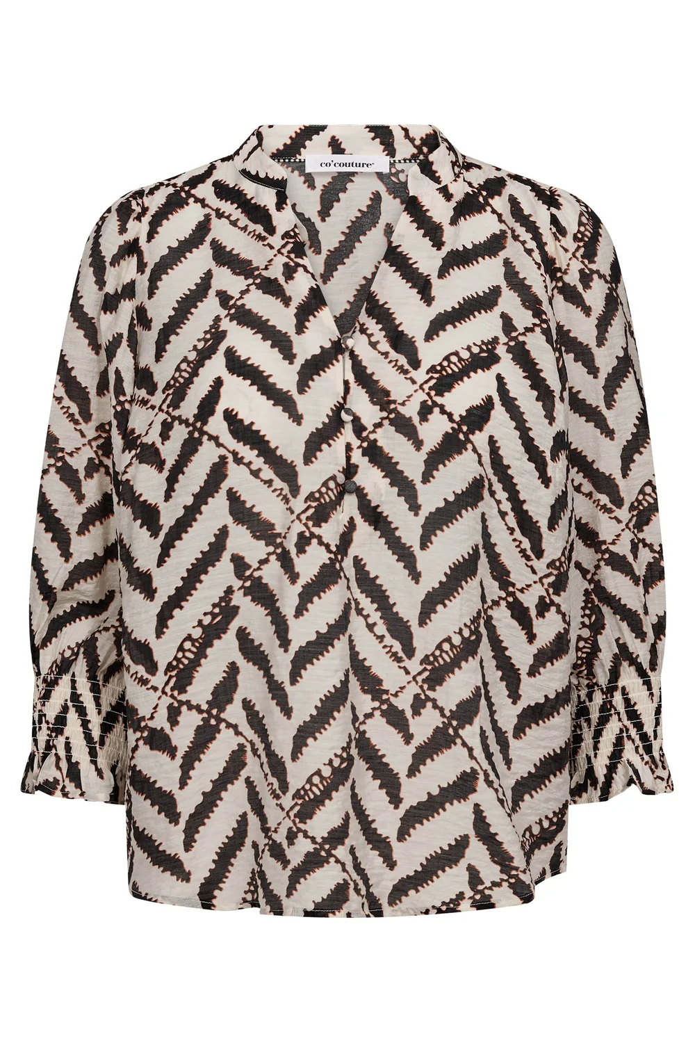 Memphiscc Ss V-Blouse | Off White | Skjorte fra Co'Couture - Image 2