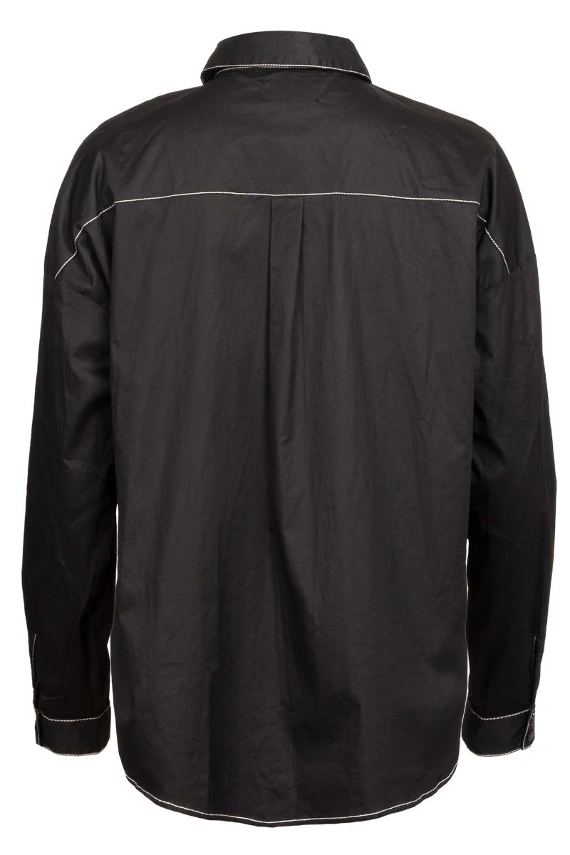Mero Ls Cargo Shirt | Black | Skjorte fra Liberté - Image 4