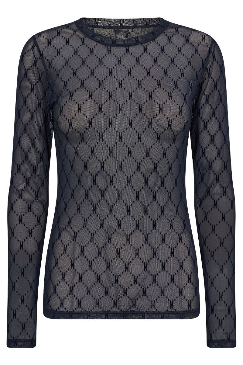 Mesh Blouse | Navy | Top fra Hype the Detail - Image 2