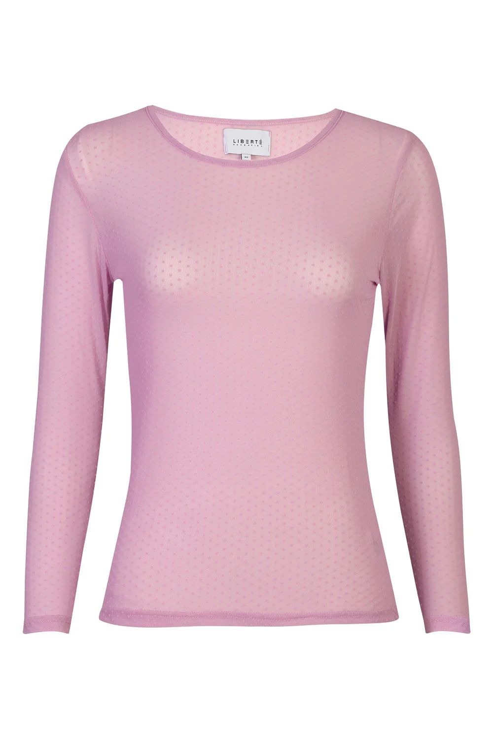 Mesh LS Tshirt Dot | Lavender