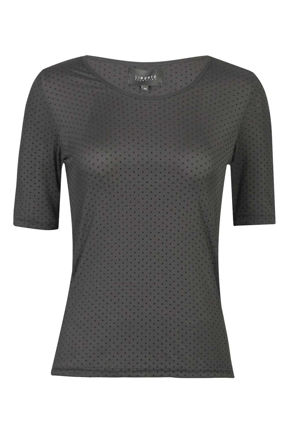 Mesh SS Tshirt Dot | Black