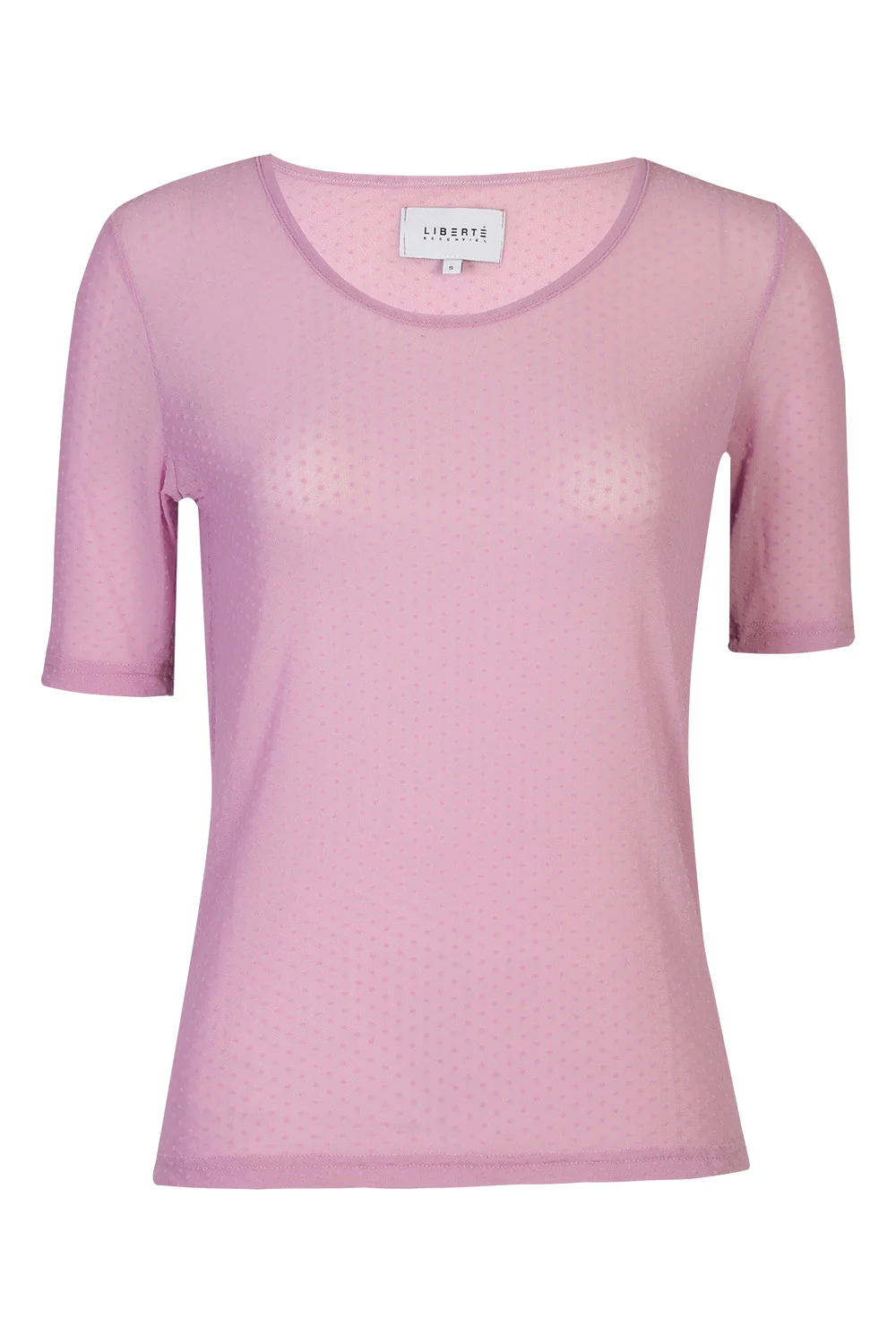 Mesh SS Tshirt Dot | Lavender
