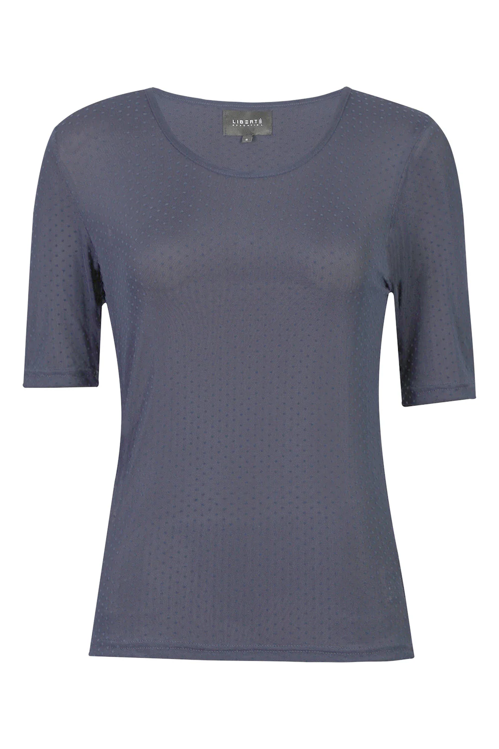Mesh SS Tshirt Dot | Navy