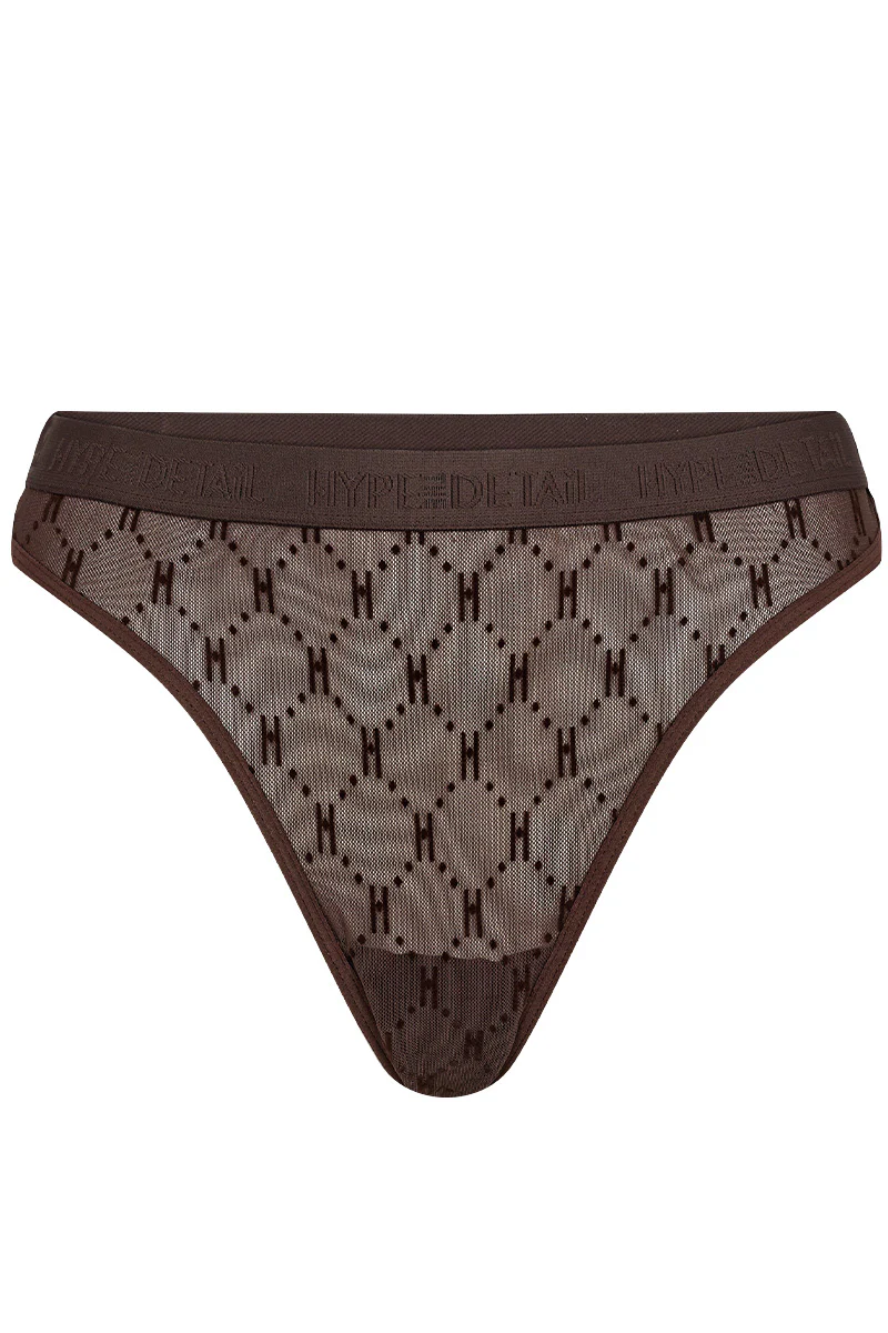 Mesh String | Brun | Trusser fra Hype the Detail