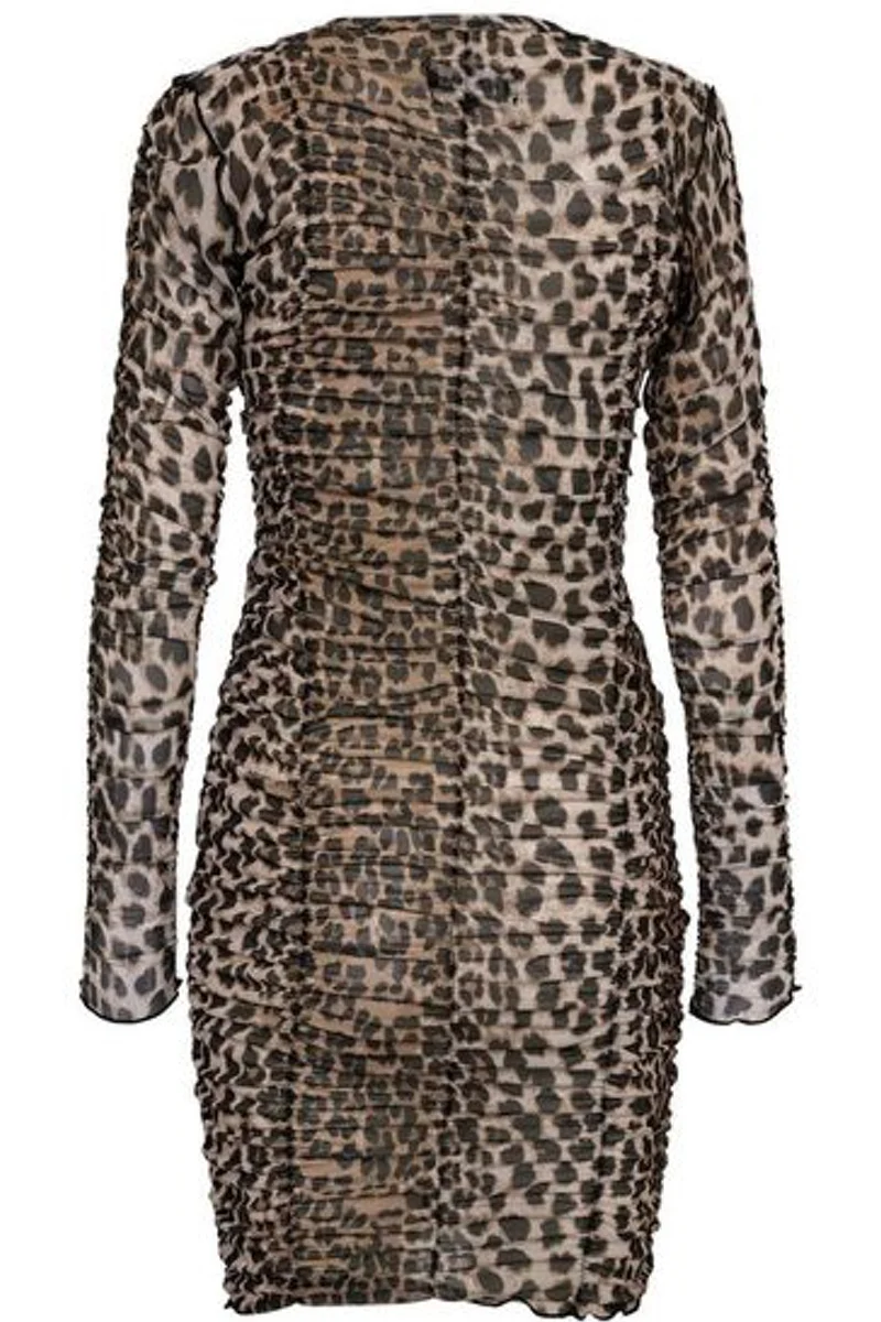 Mesh LS Wrinkle Dress | Lux Leo | Kjole fra Liberté - Image 4